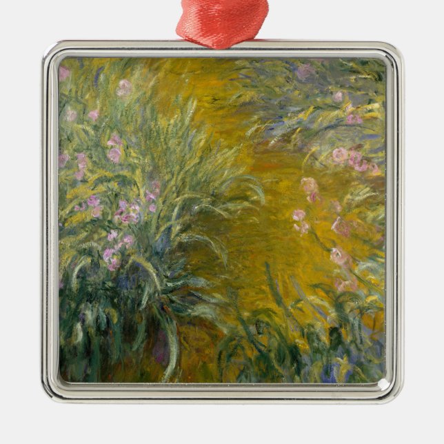 Ornamento De Metal Trajeto de Claude Monet | através das íris (Frente)