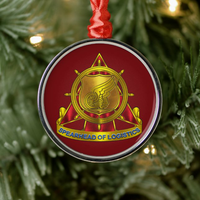 Ornamento De Metal Transportation Corps (Árvore)