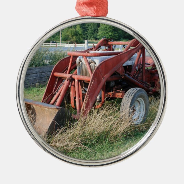 Ornamento De Metal trator (Frente)