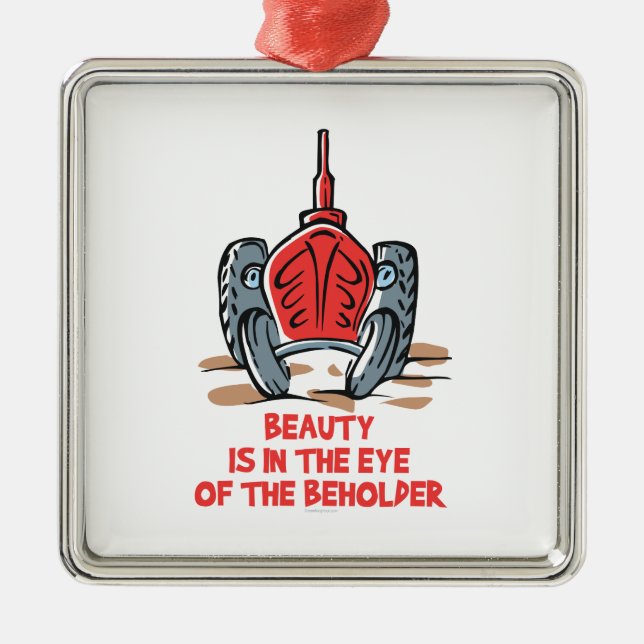 Ornamento De Metal Trator bonito (Frente)