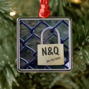 Ornamento De Metal Trava de Amor da Ponte Personalizada