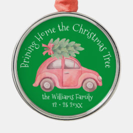 Ornamento De Metal Trazendo para casa o pedido de prêmio da árvore de