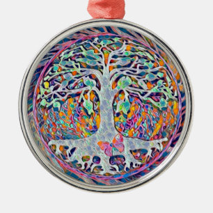Ornamento De Metal Tree of Life New Beginnings Amelia Carrie