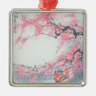 Ornamento De Metal trem Estreito-cercado em Mt. Ali