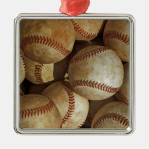 Ornamento De Metal Trendy Baseball Trabalho de arte