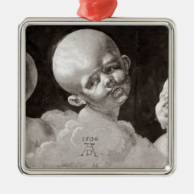 Ornamento De Metal Três cabeças das crianças, 1506 (Frente)