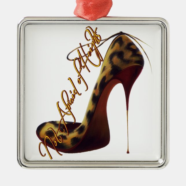 Ornamento De Metal Tres Chic High Heel Design (Frente)