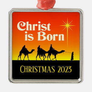 Ornamento De Metal Três Reis Magos Estrela de Belém Natal