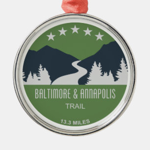 Ornamento De Metal Trilha Baltimore & Annapolis