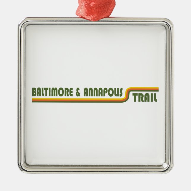 Ornamento De Metal Trilha Baltimore & Annapolis (Frente)