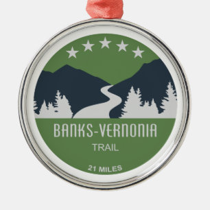 Ornamento De Metal Trilha Banks-Vernonia