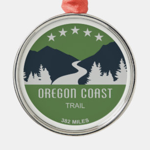 Ornamento De Metal Trilha Costeira de Oregon