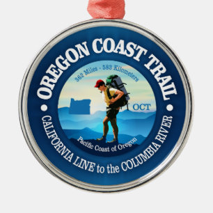 Ornamento De Metal Trilha Costeira de Oregon (C)