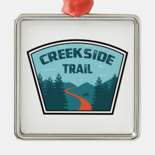 Ornamento De Metal Trilha Creekside