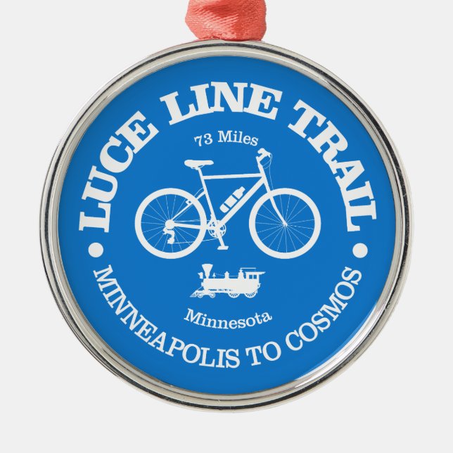Ornamento De Metal Trilha da Linha de Luce (ciclismo) (Frente)