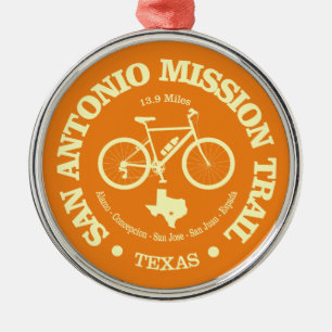 Ornamento De Metal Trilha da Missão San Antonio (ciclismo)