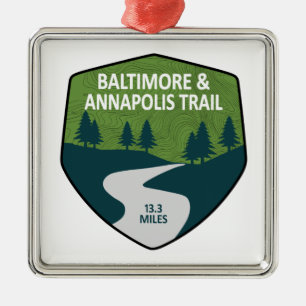 Ornamento De Metal Trilha de Baltimore & Annapolis