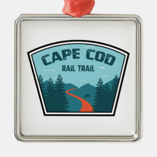 Ornamento De Metal Trilha do Cabo Cod Rail