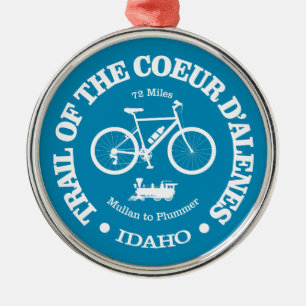 Ornamento De Metal Trilha do Coeur d'Alene (ciclismo)