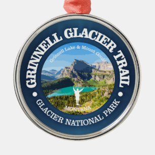 Ornamento De Metal Trilha do Glaciar Grinnell