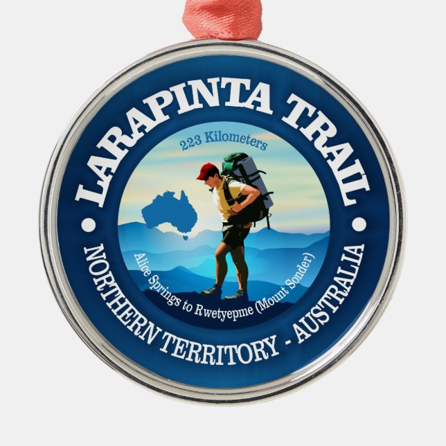Ornamento De Metal Trilha Larapinta (Hiker C) (Frente)