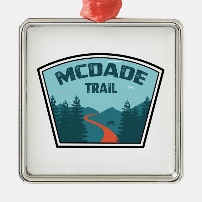 Ornamento De Metal Trilha McDade (Frente)