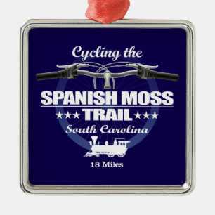 Ornamento De Metal Trilha Moss espanhola (H2)