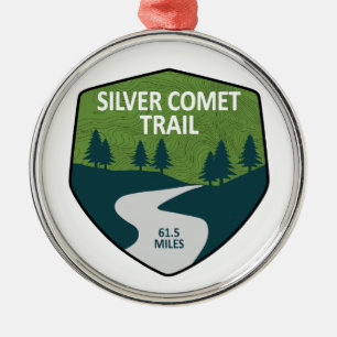 Ornamento De Metal Trilha Silver Comet Geórgia
