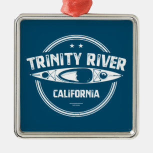 Ornamento De Metal Trinity River California Kayaking