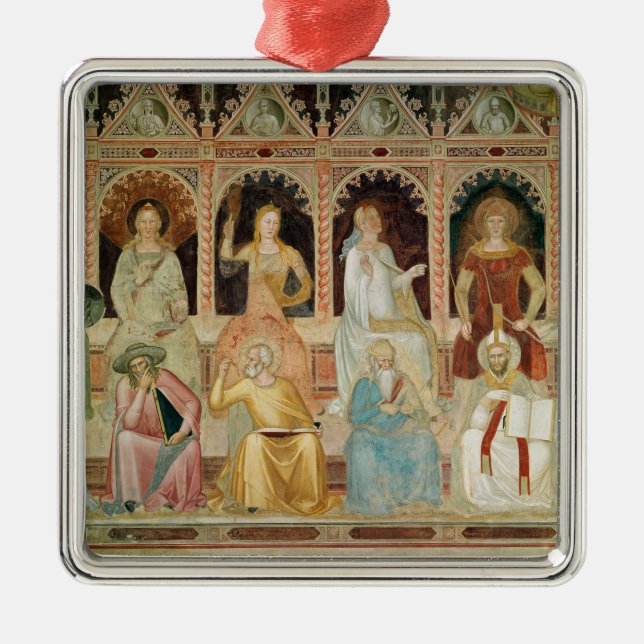 Ornamento De Metal Triumph da doutrina católica (Frente)