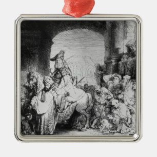 Ornamento De Metal Triumph de Mordecai, c.1640