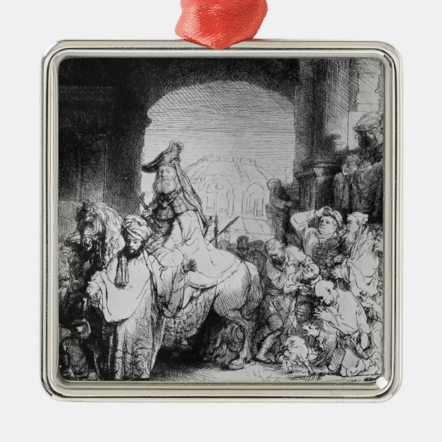 Ornamento De Metal Triumph de Mordecai, c.1640 (Frente)