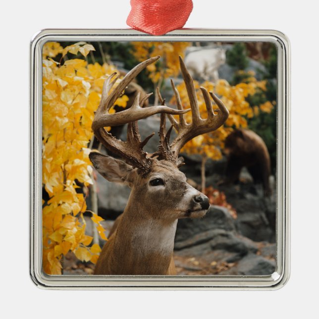 Ornamento De Metal Trophy Deer (Frente)