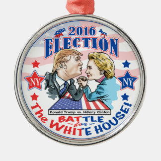 Ornamento De Metal Trunfo contra Hillary 2016