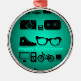 Ornamento De Metal Tudo o que você gosta de presentes de aposentadori