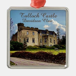 Ornamento De Metal Tulloch Castle Scottish Davidson Clan
