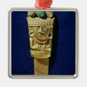 Ornamento De Metal Tumi ou faca cerimonial na forma de