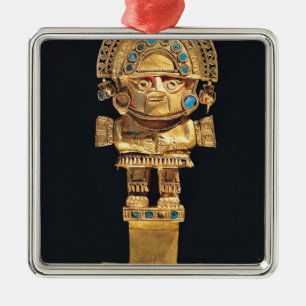 Ornamento De Metal Tumi ou faca cerimonial na forma de