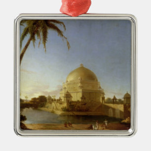 Ornamento De Metal Túmulo de Sher Shah, Sasaram, Bihar, c.1790 (óleo