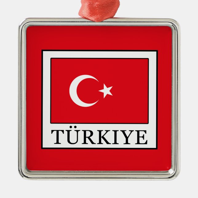 Ornamento De Metal Türkiye (Frente)