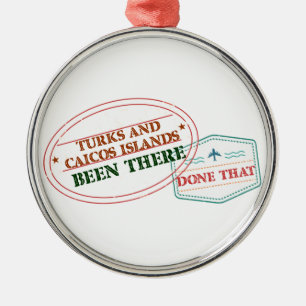 Ornamento De Metal Turks and Caicos Islands feito lá isso