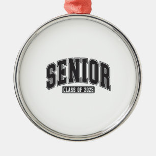 Ornamento De Metal Turma de 2025 Graduação da Turma de 2025
