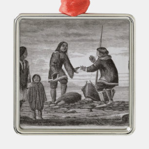 Ornamento De Metal Tuski e Mahlemuts que trocam para o óleo