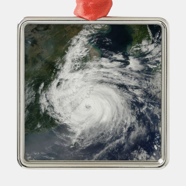 Ornamento De Metal Typhoon Sinlaku (Frente)