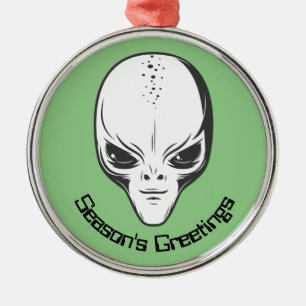 Ornamento De Metal Ufologista do Sci Fi da Alienígena Espacial