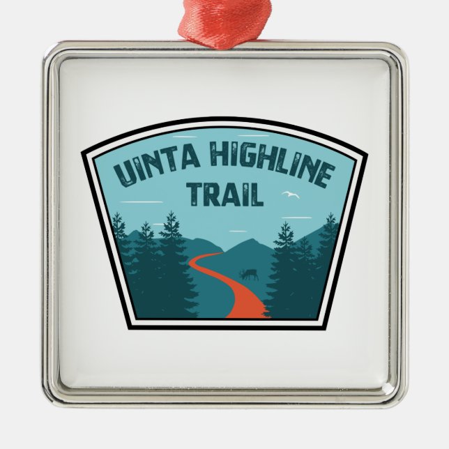 Ornamento De Metal Uinta Highline Trail Utah (Frente)