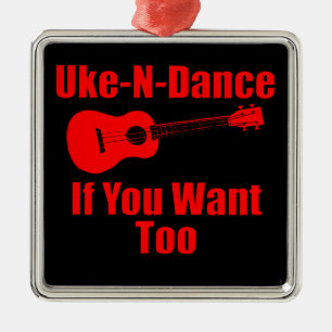 Ornamento De Metal ukulele engraçado