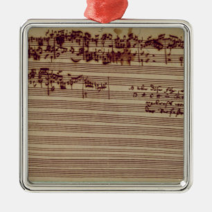 Ornamento De Metal Última página da arte do Fugue, 1740s