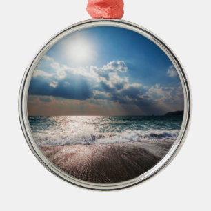 Ornamento De Metal Último dia na praia