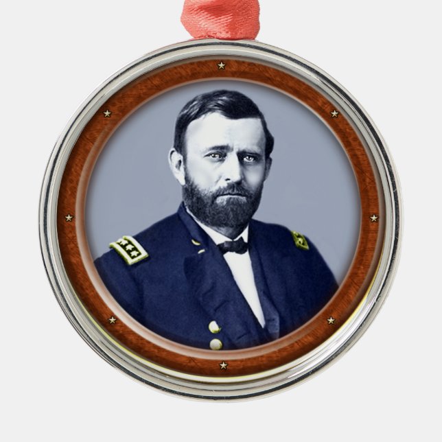 Ornamento De Metal Ulysses S. Grant (Frente)